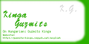 kinga guzmits business card